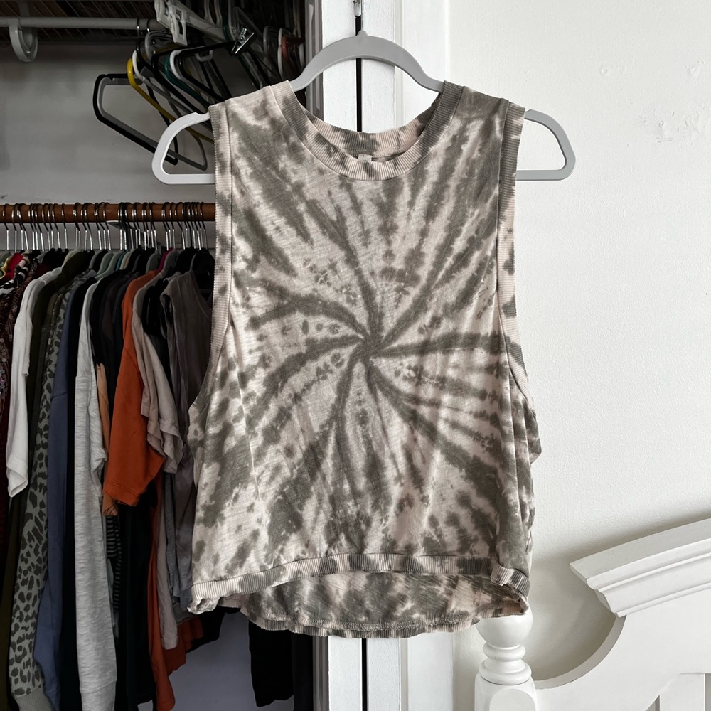 Free People Tie Dye Muscle Tee
